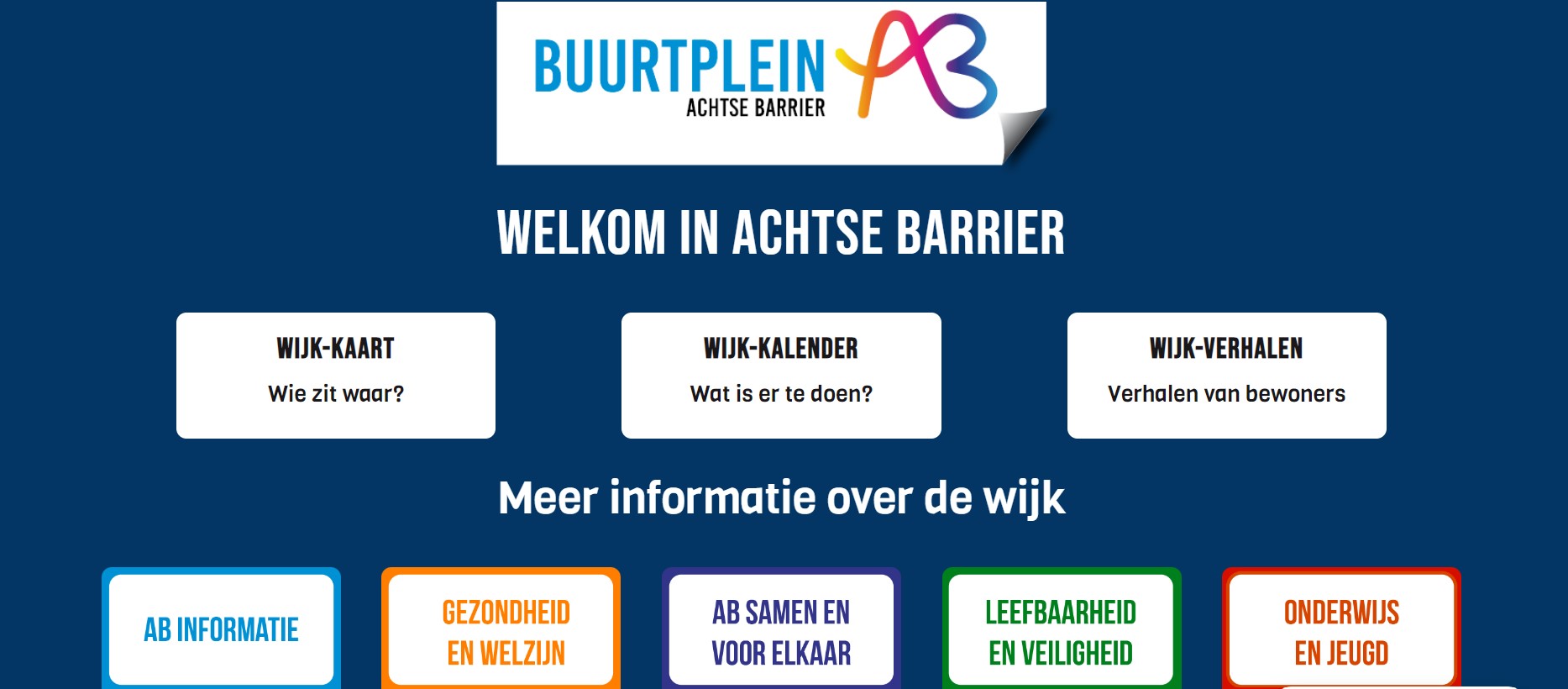 Screenshot wijkplatform